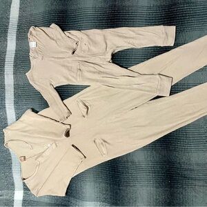 Mommy & Me Smash and Tess waffle knit rompers / pajamas.